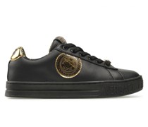 Jeans Couture Leather Logo Sneakers