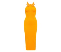Self-Portrait Ribbed Midi Dress