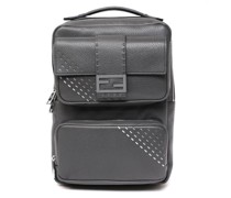FF Buckle Leather Backpack