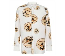Halloween Pumpkin Print Shirt