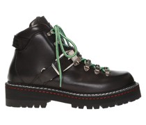 Logo Leather Hiking Boots