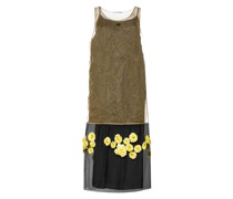 3D Flowers Lurex Knitted Dress