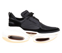 Leather And Fabric Sneakers