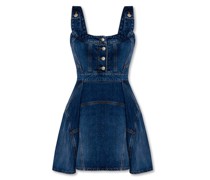 Alexander Mcqueen Denim Mini Dress