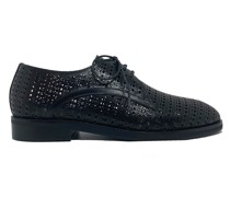 Alaia Perforated Leather Derbies