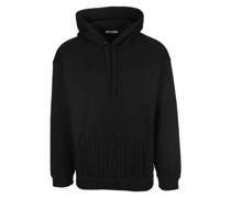 Knitted Hooded Sweatshirt