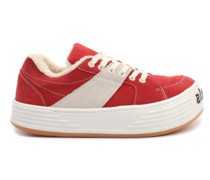 Suede Logo Sneakers