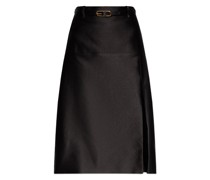 Silk Midi Skirt