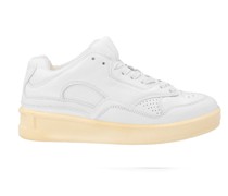 Jill Sander Leather Basket Sneakers