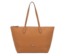 Ninon Zipped Tote Bag Camel