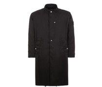 Lange Jacke Schwarz Schurwolle