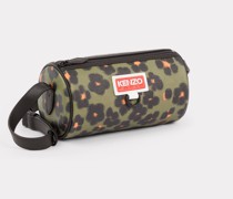 Zylindertasche Zum Umhängen Discover Hana Leopard" Khaki für Damen