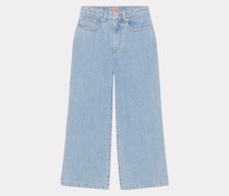 Cropped-jeans Sumire Bleached Blue Denim für Damen