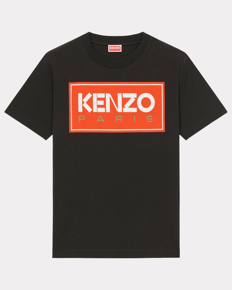 Kenzo Damen Lockeres T-shirt Paris Schwarz für Damen