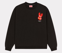 'Rabbit Crest' Sweatshirt Schwarz für Damen