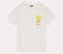 'Rabbit Crest' T-shirt Wollweiß für Damen