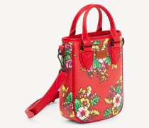 Mini Tote Bag Courier Pop Bouquet"- Rot für Damen
