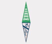 Seidenschal Baseball Flag" Grün für Herren