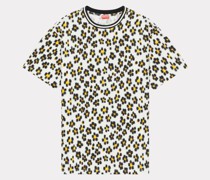 Oversized T-shirt Hana Leopard" Wollweiß für Damen