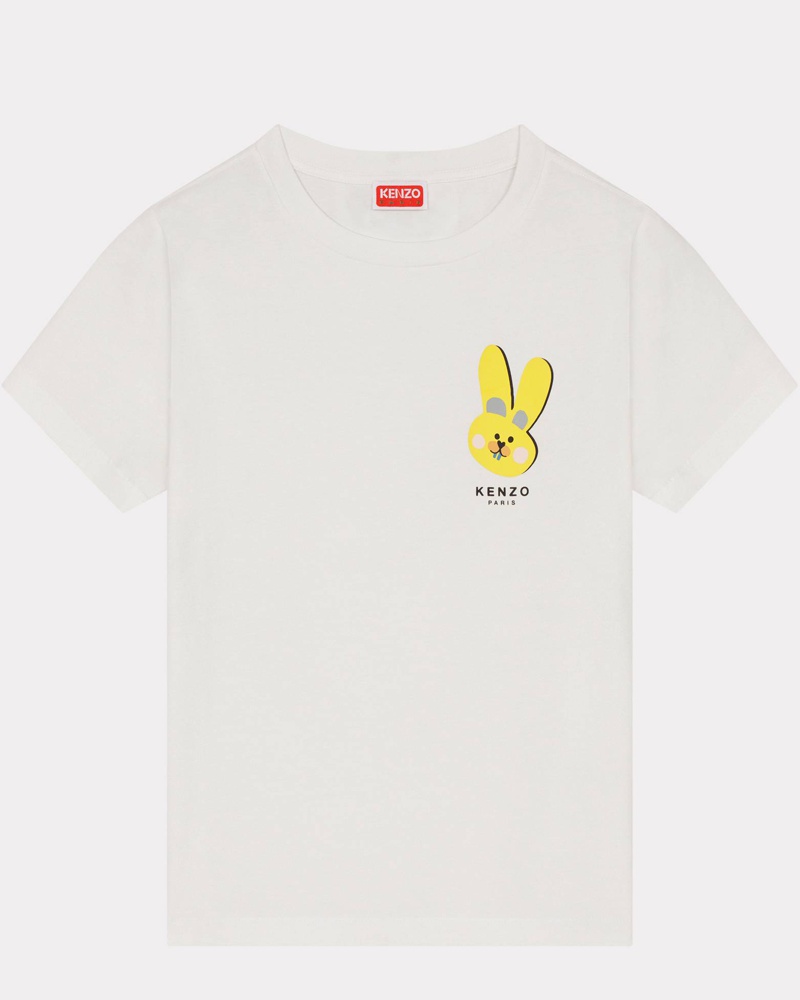 Kenzo Damen Rabbit Crest T-shirt Wollweiß für Damen