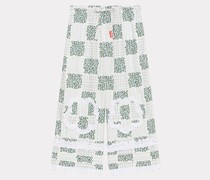 3/4 Hose Patchwork" Mit Rüschen Turquoise für Damen
