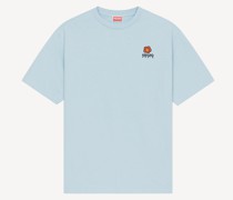 T-shirt Mit 'Boke Flower'-wappen Himmelblau für Herren