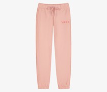 VOGUE Sweatpants Light Rose mit tonalem Logo-Print