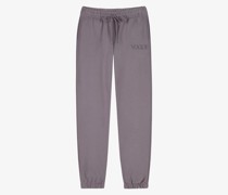 VOGUE Sweatpants Mauve Grey mit tonalem Logo-Print