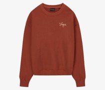 VOGUE Sweatshirt Rusty Red mit kleiner Logo-Stickerei