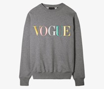 VOGUE Sweatshirt  mit bunter Logo-Stickerei