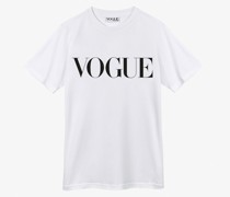 VOGUE T-Shirt  mit schwarzem Logo-Print