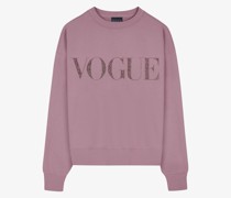 VOGUE Sweatshirt Mauve mit glitzerndem Logo-Print