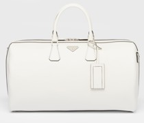 Prada Seesack aus Saffiano Leder, Unisex, Weiss