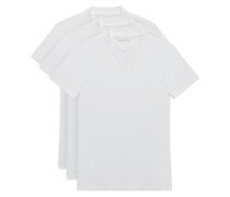 Prada T-Shirt Aus Weißem Jersey