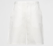 Bermuda-Shorts aus Leinenmischgewebe