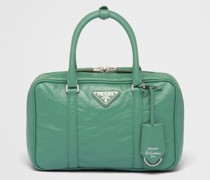 Prada Mittelgroße Henkeltasche aus Nappa-leder In Antik-optik