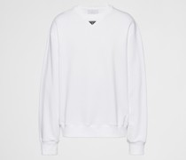 Oversize-Sweatshirt aus Baumwolle mit Triangolo-Logo