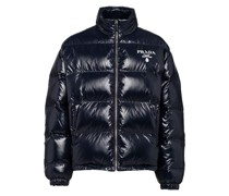 Prada Kurze Daunenjacke aus Re-nylon, Herren