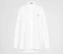 Besticktes Hemd aus Oxford-Baumwolle
