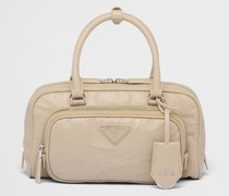 Prada Multi-pocket-henkeltasche aus Nappa-leder In Antik-optik