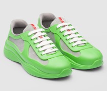 Prada America's Cup Sneaker aus Weichem Gummi Und Bike-gewebe, Herren