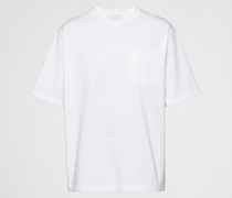 Prada Oversize-t-shirt aus Baumwolle, Herren, Weiss, Größe XL