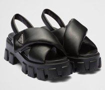 Prada Monolith Sandalen aus Gepolstertem Nappa-leder, Damen