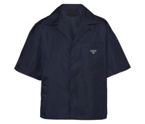 Prada Kurzärmliges Hemd aus Re-nylon, Herren