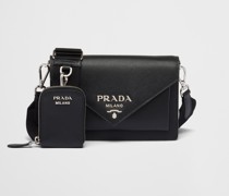 Prada Mini Kuvert-clutch aus Saffiano-leder