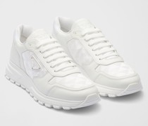 Prada High-top-sneaker aus Leder Und Nylon, Herren