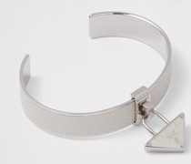 Armband aus Metall und Saffiano-Leder