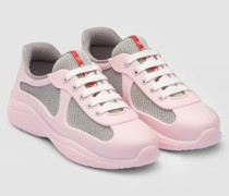 Prada America's Cup Sneaker aus Weichem Gummi Und Bike-gewebe, Damen