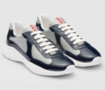 Prada America’s Cup Sneaker aus Lackleder und Funktionsgewebe