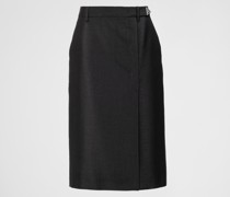 Prada Midirock aus Kid Mohair, Damen